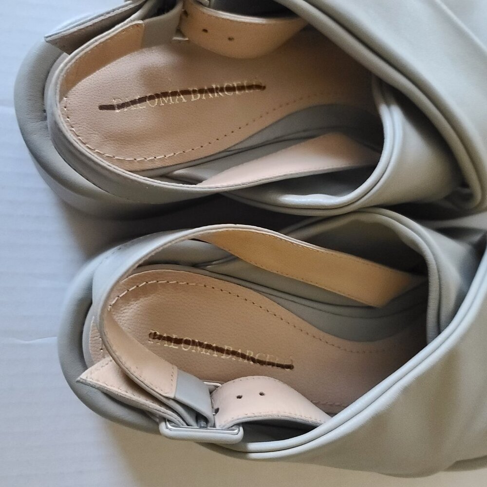 Paloma Barcelo Free People Sima Platform Slingback Sandals US 8.5 EU39 Grey NWOB - Picture 11 of 12